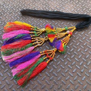 Hair Paranda Women Hair Braided Accessory Multi Color Handmade Pranda